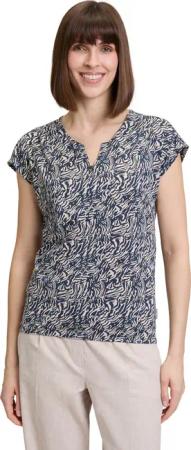 Betty&Co Kurzarmshirt "Betty & Co Blusenshirt mit Gummizug", (1 tlg.), Druck