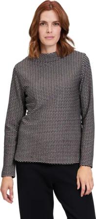 Betty&Co Kurzarmshirt "Betty & Co Casual-Shirt mit Wellenstruktur", (1 tlg.), Struktur