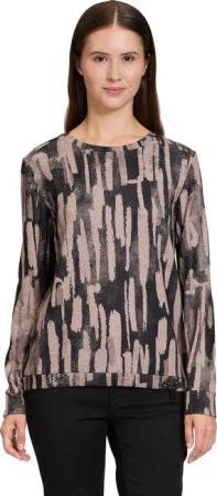 Betty&Co Kurzarmshirt "Betty & Co Casual-Shirt mit Tunnelzug", (1 tlg.), Druck