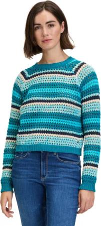 Betty&Co Strickpullover "Betty & Co Lochstrick-Pullover mit Rippbündchen", (1 tlg.), Struktur