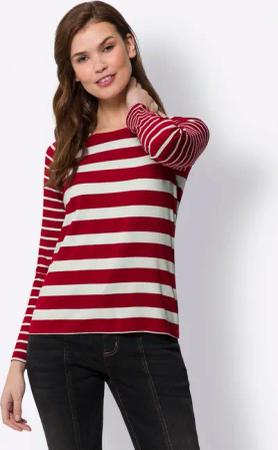 heine Rundhalsshirt "Streifenshirt", (1 tlg.)