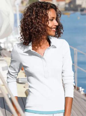 Casual Looks Langarm-Poloshirt "Poloshirt", (1 tlg.)
