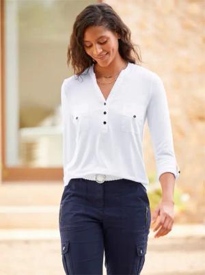 heine Langarmshirt "Shirtbluse", (1 tlg.)