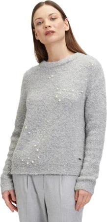 Betty&Co Strickpullover "Betty & Co Strickpullover mit Perlen", (1 tlg.), Perlen