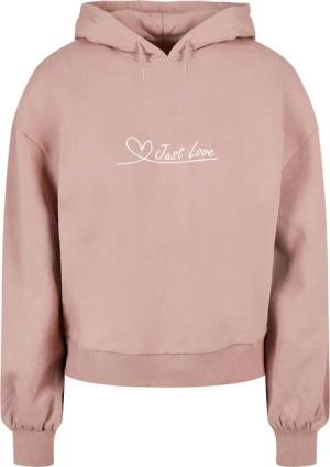 Merchcode Kapuzenpullover "Merchcode Damen Ladies Just love Organic Oversized Hoody", (1 tlg.)