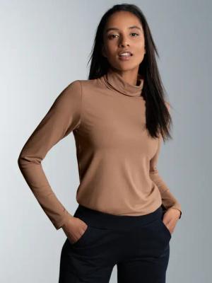 Trigema Rollkragenshirt "TRIGEMA Rollkragen-Shirt aus elastischer Viskose", (1 tlg.)
