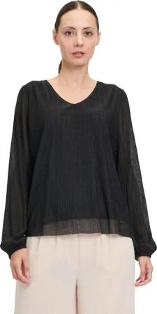 Betty&Co Kurzarmshirt "Betty & Co Blusenshirt mit Lurexfaden", (1 tlg.), Glitzer