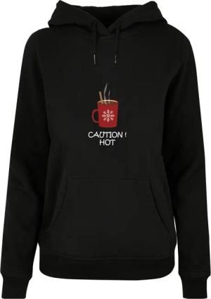 Merchcode Kapuzenpullover "Merchcode Damen Ladies Caution Hot Basic Hoody", (1 tlg.)