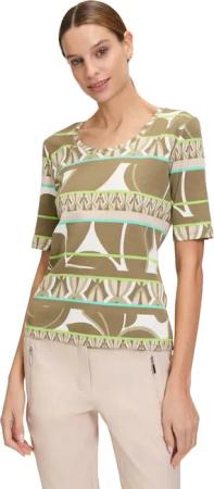 Betty Barclay Kurzarmshirt "Betty Barclay Basic Shirt mit Rippenstruktur", (1 tlg.), Material