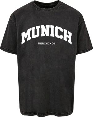 Merchcode T-Shirt "Merchcode Herren Munich Wording - Acid Washed Oversize Tee", (1 tlg.)