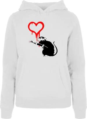 Merchcode Kapuzenpullover "Merchcode Damen Ladies Love Rat Hoody", (1 tlg.)