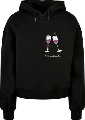 Merchcode Kapuzenpullover "Merchcode Damen Ladies Let´s celebrate Organic Oversized Hoody", (1 tlg.)