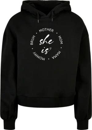 Merchcode Kapuzenpullover "Merchcode Damen Ladies Mothers Day - She is Oversized Hoody", (1 tlg.)