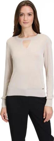 Betty&Co Strickpullover "Betty & Co Strickpullover mit Lurexfaden", (1 tlg.), Cut-Outs