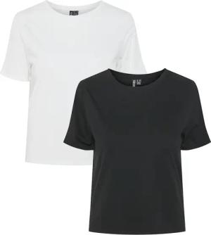pieces Kurzarmshirt "PCAMIRA SS TEE 2-PACK NOOS BC", (Packung, 2 tlg.)