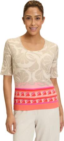 Betty Barclay Kurzarmshirt "Betty Barclay Basic Shirt mit Rippenstruktur", (1 tlg.), Material