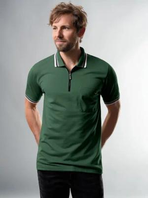 Trigema Poloshirt "TRIGEMA Poloshirt mit Reißverschluss", (1 tlg.)