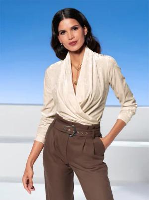 heine Wickelshirt "Samt-Shirt", (1 tlg.)