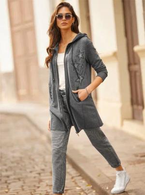 heine Shirtjacke "Sweatshirtjacke", (1 tlg.)