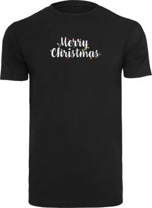 Merchcode T-Shirt "Merchcode Herren Merry Christmas Lights T-Shirt Round Neck", (1 tlg.)