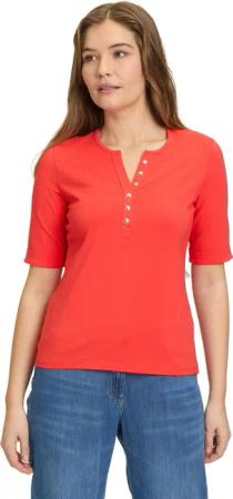 Betty Barclay Kurzarmshirt "Betty Barclay Basic Shirt mit Knöpfen", (1 tlg.), Form