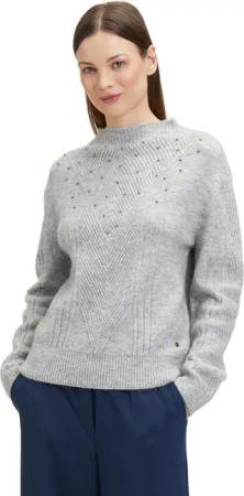Betty&Co Strickpullover "Betty & Co Strickpullover mit Perlen", (1 tlg.), Perlen