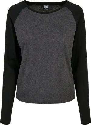 URBAN CLASSICS Langarmshirt "Urban Classics Damen Ladies Contrast Raglan Longsleeve", (1 tlg.)