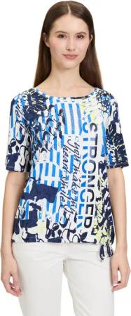 Betty Barclay Kurzarmshirt "Betty Barclay Casual-Shirt mit Tunnelzug", (1 tlg.), Druck