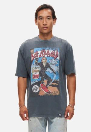 Recovered T-Shirt "Def Leppard Women Of Doom", (1 tlg.), mit angesagtem Def Leppard Comic-Print