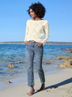 heine Langarmshirt "Spitzenshirt", (1 tlg.)