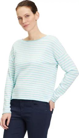 Betty&Co Strickpullover "Betty & Co Strickpullover mit U-Boot-Ausschnitt", (1 tlg.), Materialmix