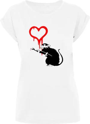Merchcode T-Shirt "Merchcode Damen Ladies Love Rat T-Shirt", (1 tlg.)
