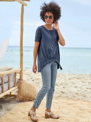 heine Rundhalsshirt "Longshirt", (1 tlg.)