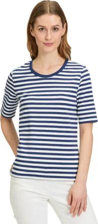 Betty Barclay Kurzarmshirt "Betty Barclay Basic Shirt mit Streifen", (1 tlg.), Material