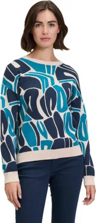 Betty&Co Strickpullover "Betty & Co Strickpullover mit Jacquard", (1 tlg.), Jacquard