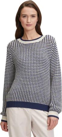 Betty&Co Strickpullover "Betty & Co Strickpullover mit Rippbündchen", (1 tlg.), Rippbündchen