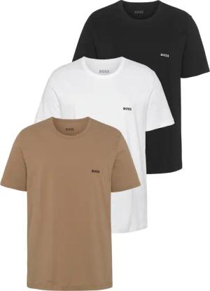 BOSS T-Shirt "Rundhals BOSS ONE x David Beckham", (Packung, 3 tlg., 3er-Pack), mit dezentem BOSS Logo-Print