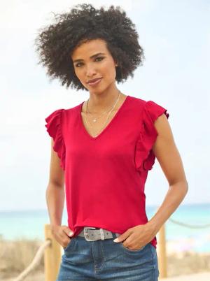 heine V-Shirt "Shirt", (1 tlg.)