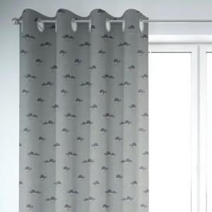 SCHÖNER LEBEN. Vorhang Kinderzimmer Vorhang Walfisch eisblau 245cm oder Wunschlänge, Ösen, blickdicht, Kunstfaser, handmade