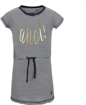 modAS Shirtkleid Kinder Mädchenkleid Print Ahoi mit Streifen - Streifenkleid Baumwolle