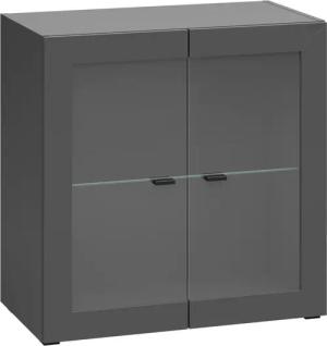 Vitrine System 64 anthrazit matt B/H/T: ca. 64x64x35 cm