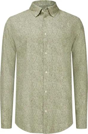 Marc O'Polo Leinen-Overshirt mit floralem Muster