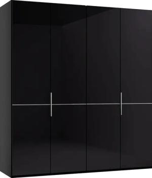 Musterring Drehtürenschrank "Imola W", Einlegeböden und Kleiderstangen,mit Glastüren und Aufleistung in Chrom