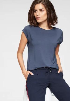 Tamaris T-Shirt, Kurzarm, Regular Fit, unifarben, mit Rundhalsausschnitt