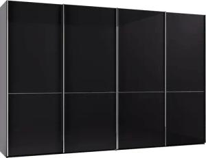 Musterring Schwebetürenschrank "Imola W", inkl. Einlegeböden und Kleiderstangen, mit Glastüren und Aufleistungen