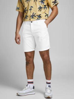 Jack & Jones Chinoshorts "JPSTBOWIE JJSHORTS S", mit Aufschlag