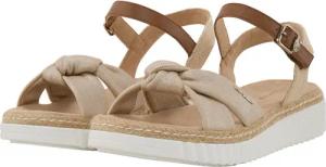 TOM TAILOR Damen Sandalen mit Glitzer-Details, gold, Uni, Gr. 36