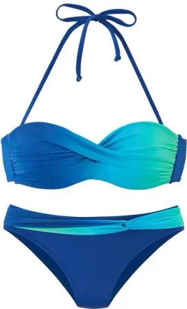 LASCANA Bügel-Bandeau-Bikini im modischen Farbverlauf