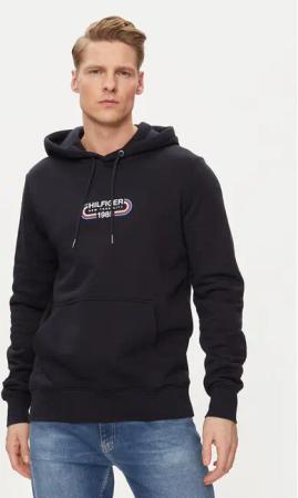 Tommy Hilfiger Sweatshirt Track Graphic MW0MW34445 Dunkelblau Regular Fit