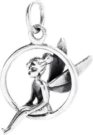 HOPLO Kettenanhänger Elfe/Fee Schmuck Anhänger 925er Silber - Elfen Feen - 31x20mm
